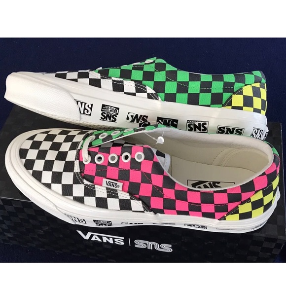 VANS VAULT X SNS LIMITED EDITION RARE COLLAB OG ERA LX KNOCKOUT CHECK MENS 10.5 - Picture 2 of 16
